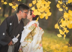 Autumn scene in Osaka Japan
